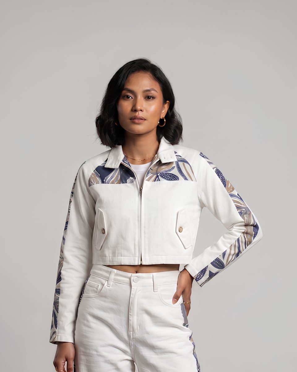 AIANA Outer Batik Wanita Kerja & Kuliah - Jaket Katun Casual Affordable