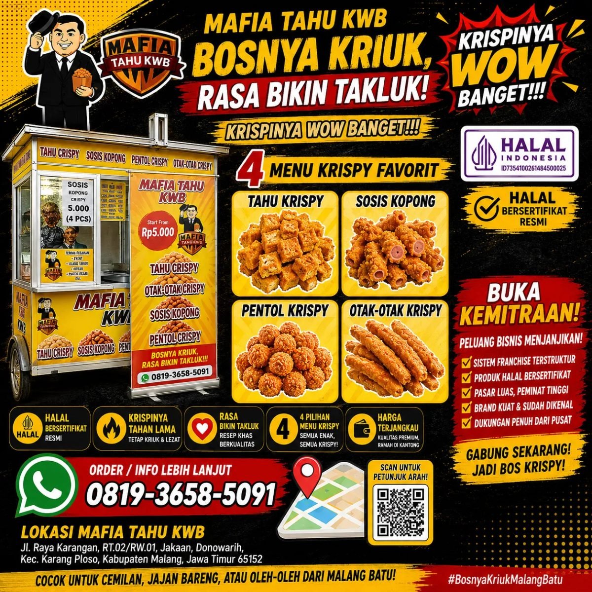 Tahu Krispy Halal Enak Malang Batu – Mafia Tahu KWB