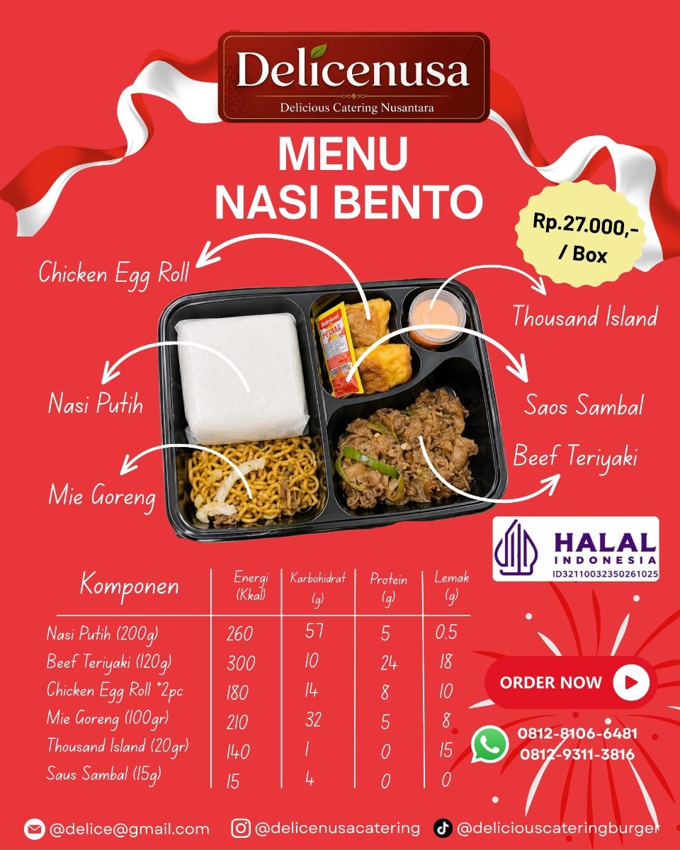 Nasi Box, Nasi Bento