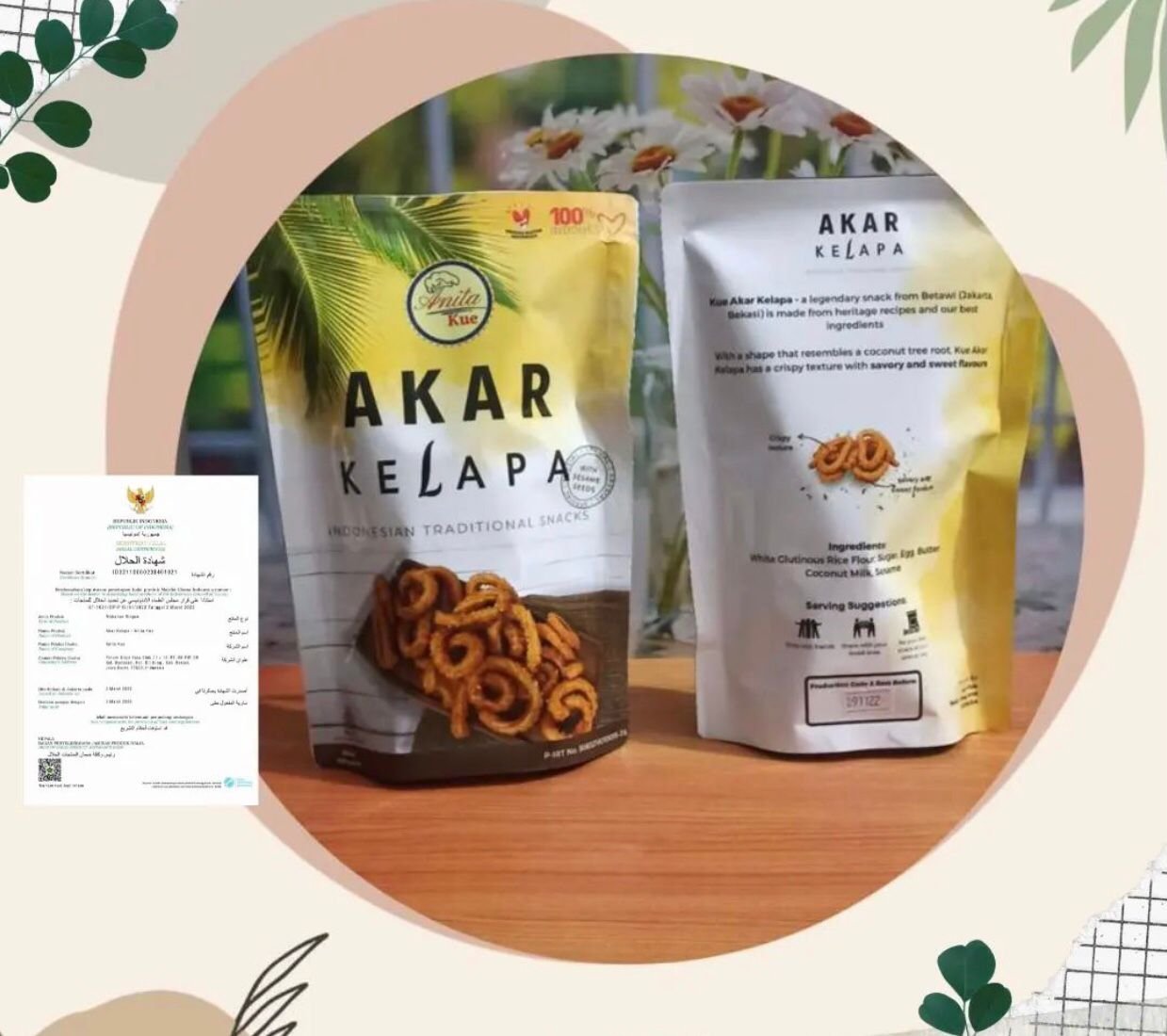 Kue Akar kelapa