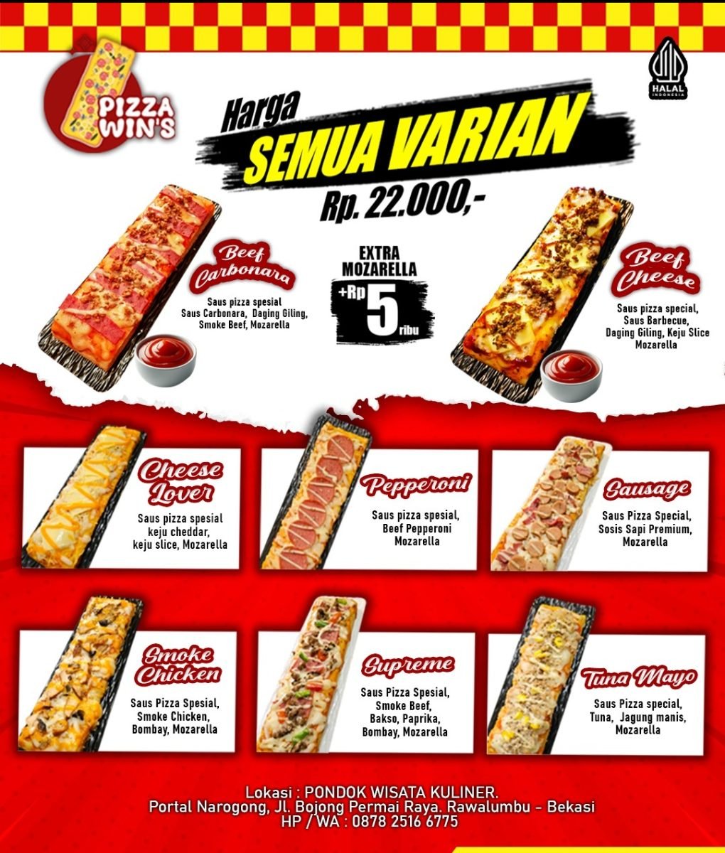 Pizza  Panjang all Varian